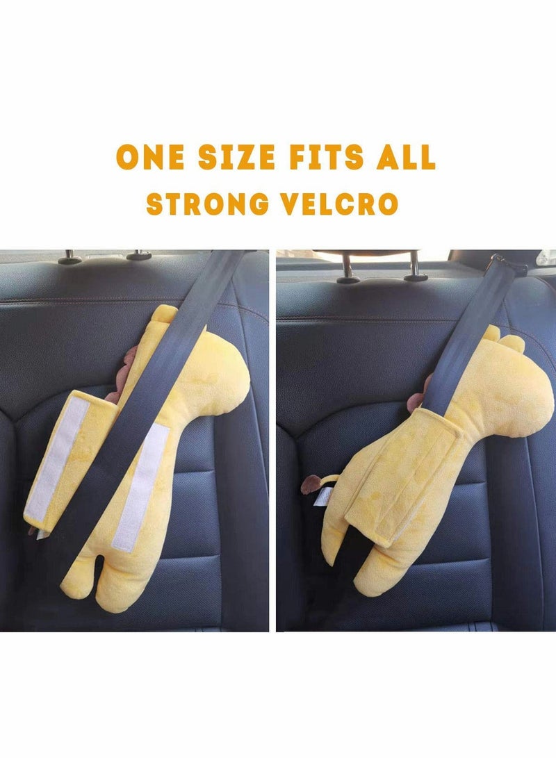 Seatbelt Pillow for Kids, Car Pillow Seat Belt Cushion Kids Seatbelt Pillow, Seat Belt Covers Child Car Seat Head Rest Support Shoulder Pad, Plush Soft Seat Strap Car Pillows Adjuster Holder - Image 4