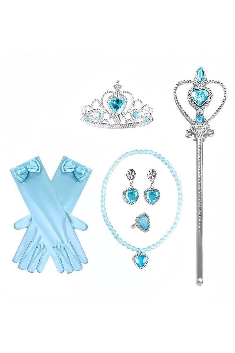 يوسبيبي طقم إكسسوارات أزياء تنكرية فاخرة للأميرة إلسا بيل صوفيا من 5 قطع - Image 1