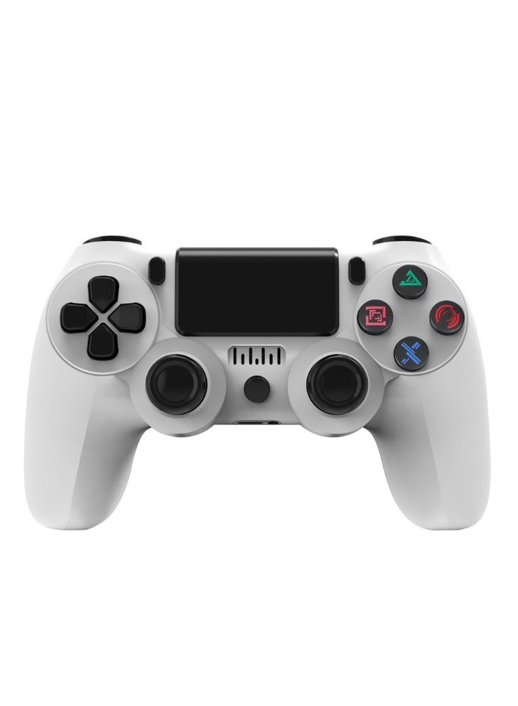 Wireless Controller for P4, Bluetooth Gamepad , Turbo Function, Rumble Vibration, White