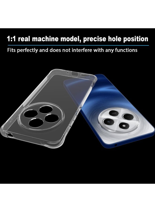 SanHu for Redmi 14C 4G/Xiaomi POCO C75 4G 2-In-1 Thin Soft Case Cover, Anti Drop Protection, Anti Fingerprint, Durable, Easy To Clean And Install, Frosted Protective Case+Transparent Four Corner Anti Drop Protective Case - Image 2