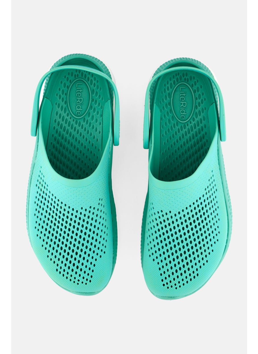 crocs Men Sling Back Textured Clogs, Light Green  - Image 3