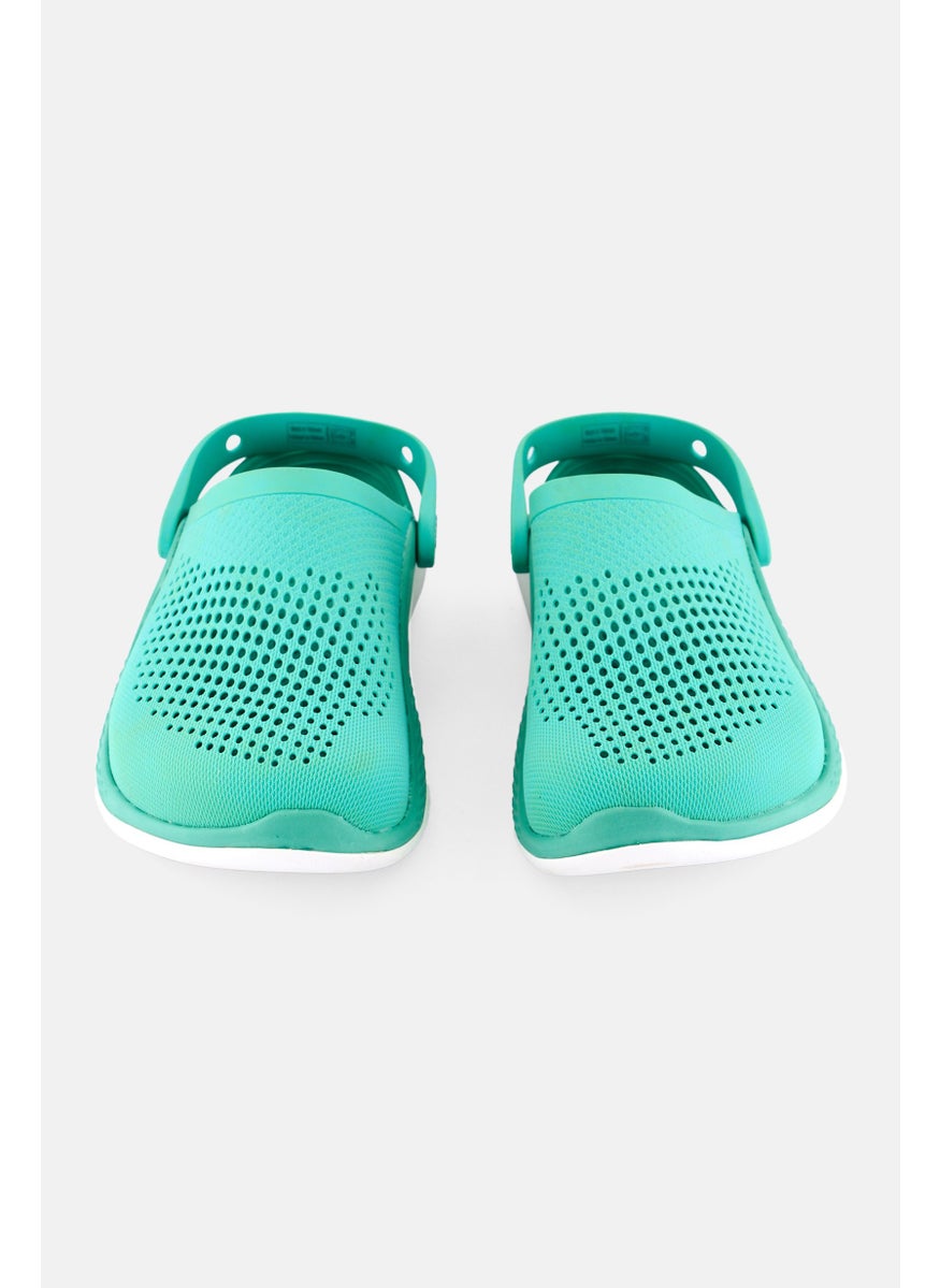 crocs Men Sling Back Textured Clogs, Light Green  - Image 4