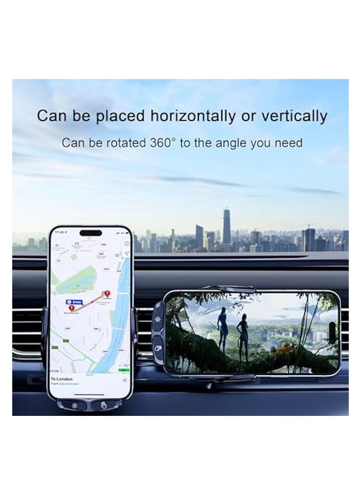 erorex Wireless car charger car mobile phone holder super fast charging charger fully automatic induction transparent mobile phone holder navigation special mobile phone car holder  - Image 2