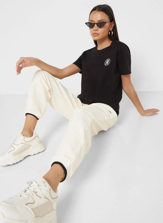TOMMY HILFIGER Crew Neck Logo Printed T-Shirt