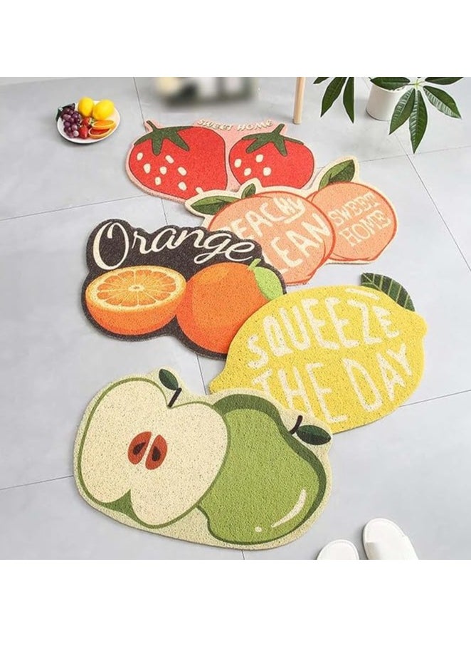 Spaceshoop Door Mat, Mud Remover, Anti-Slip, Entrance Mat, Large, Outdoor, Indoor, Entrance Mat, Commercial Use, Home Floor Mat, Washable, Dust Mite Resistant (40 x 60 cm) (Lemon)  - Image 2