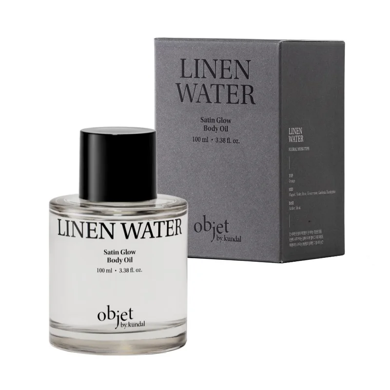 Objet by Kundal Satin Glow Body Oil Linen Water 100 mL