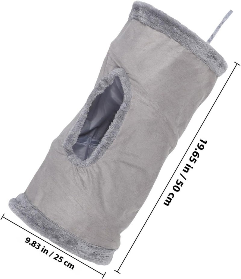 GALPADA Foldable Suede Cat Tunnel Play Portable Pet Cat Nest and Sleeping Bed for Indoor and Kittens Interactive Collapsible Kitten Tube Tunnel - Image 2