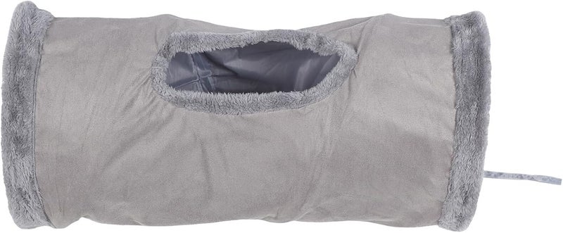 GALPADA Foldable Suede Cat Tunnel Play Portable Pet Cat Nest and Sleeping Bed for Indoor and Kittens Interactive Collapsible Kitten Tube Tunnel - Image 1