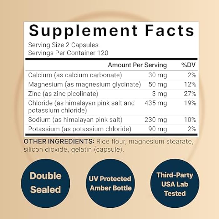 NatureBell Advanced Electrolyte Pills, 240 Capsules | Salt Pills with Electrolytes for Fasting Hydrating | Made with Himalayan Pink Salt, Sodium, Potassium, Magnesium & More – Keto, Unflavored, No Sugar, Non-GMO - Image 2