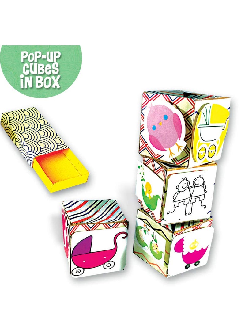ToyKraft Toykraft: Card Making Kit, Arts and Crafts, Activity Kit for Kids Aged 7 Years to Adults - Cubic Fun Displays,Paper, Multicolor  - Image 3