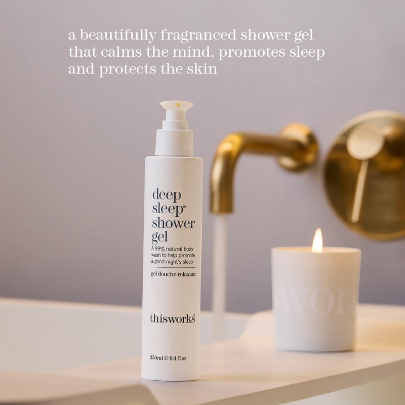 THISWORKS deep sleep shower gel: Calms the Mind and Protects the Skin, 8.4 fl oz (250ml) - Image 3