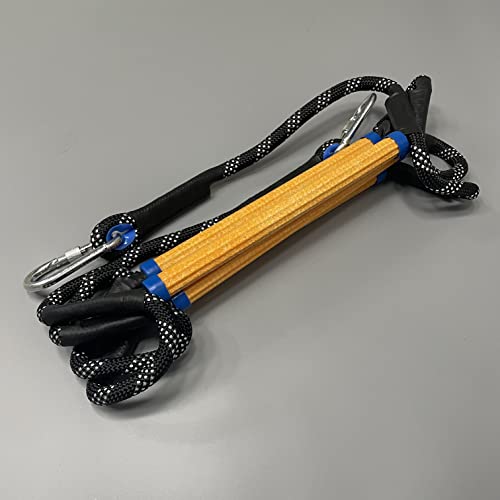 MVBouresu Boat Rope Ladder, Heavy Duty Climbing Rope 450Lbs Strength, 14mm Reinforced Polyester Line, Rigid Resin Step Design, Outdoor Ladder for Inflatable Boat, Kayak, Motorboat, Canoeing (4 Step) - Image 4