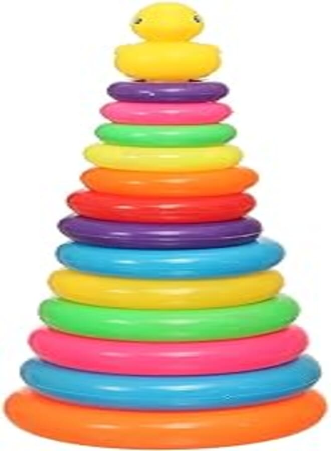Xin Ying Xin Ying Small Rings For Unisex H1165, 13 Pieces - Multi Color 