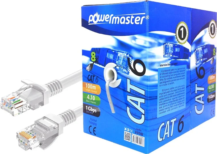 AYT Powermaster 23 Awg Cat6 100 Meter Ethernet Network Cable Internet Cable Router Cable