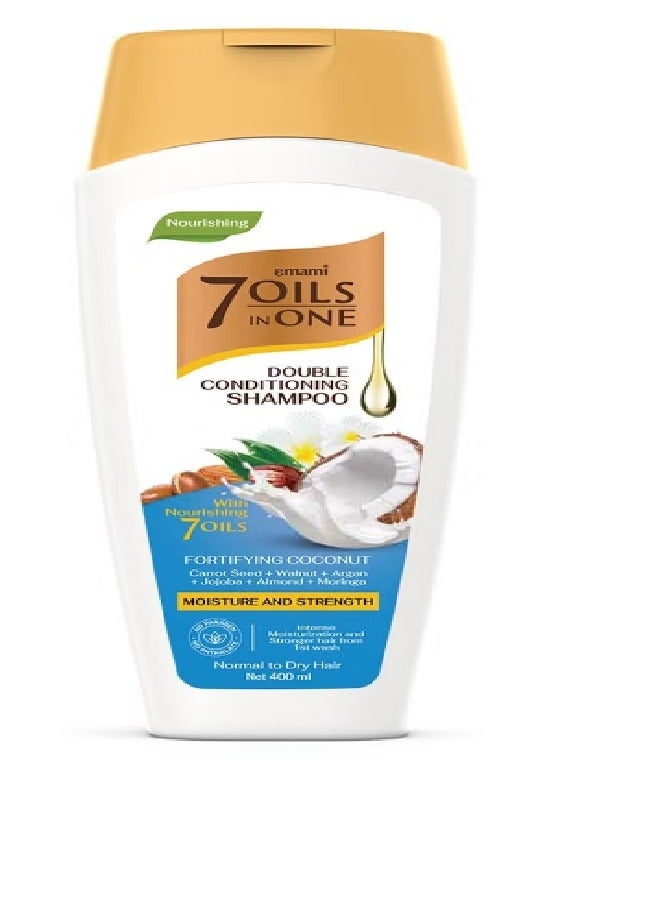 emami 7 Oil In One Double Conditioning Shampoo Fortifying Coconut 400ml 