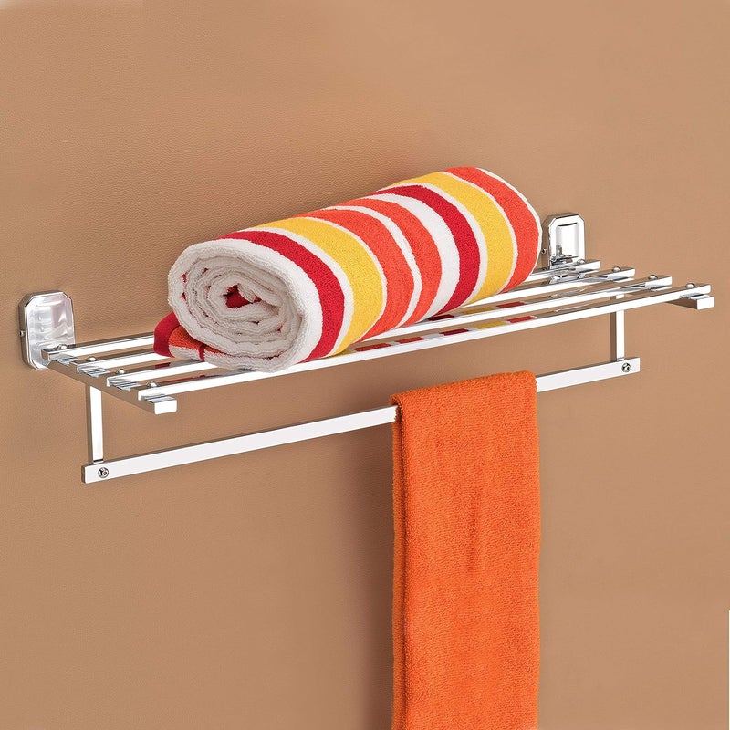 plantex Plantex Stainless Steel 304 Grade Towel Rack with Stainless Steel 304 Grade Cute Bathroom Accessories Set 5pcs (Towel Rod/Napkin Ring/Tumbler Holder/Soap Dish/Robe Hook)  - Image 3