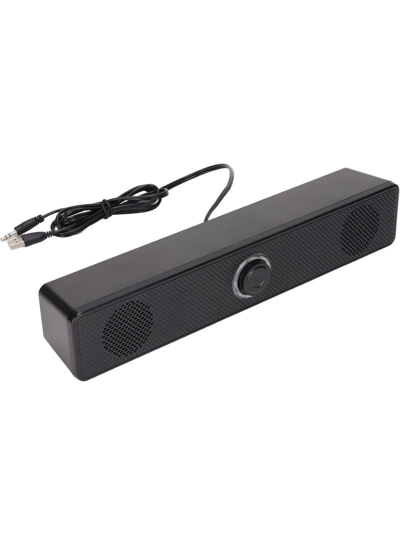USB Soundbar Speaker – Stereo Bar Speaker for Desktop PC & Laptop with Clear Sound - Image 1