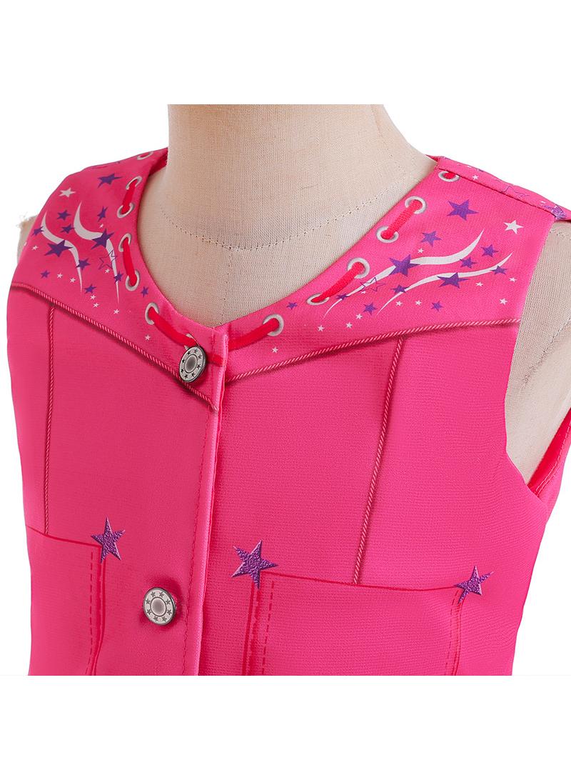 عام 1 مجموعة باربي الطرف مجموعة ، فتاة ترتدي قبعة رعاة البقر ، وشاح ، أفضل هدية للأطفال اليوم - Image 5