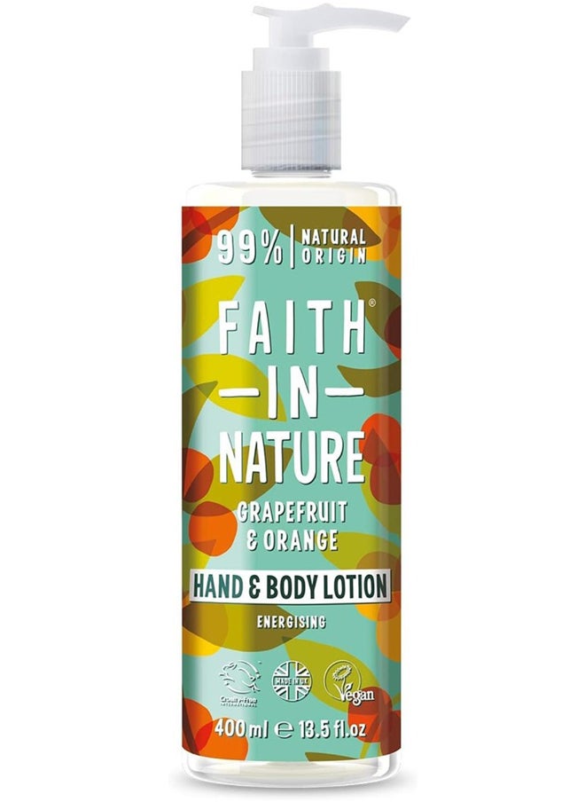 Faith in Nature Faith In Nature Grapefruit & Orange Hand & Body Lotion, Energising  - Image 1