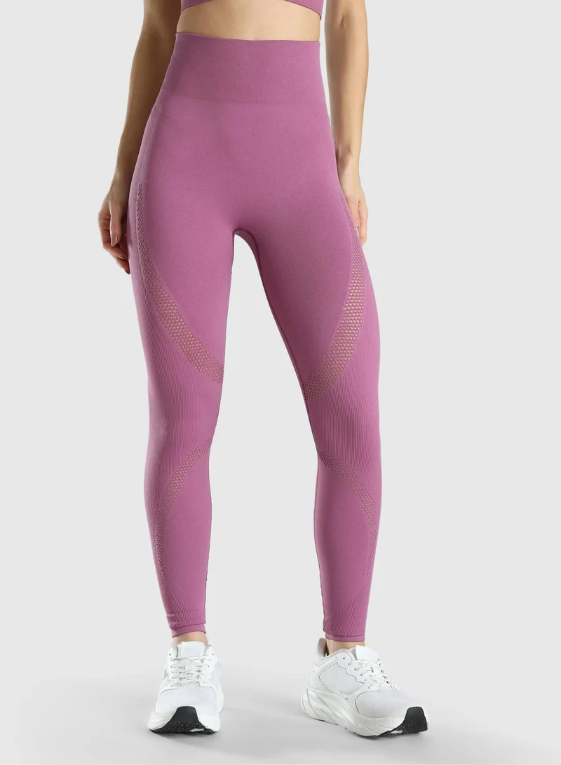 ماسلميند Seamless Workout Full Length Leggings