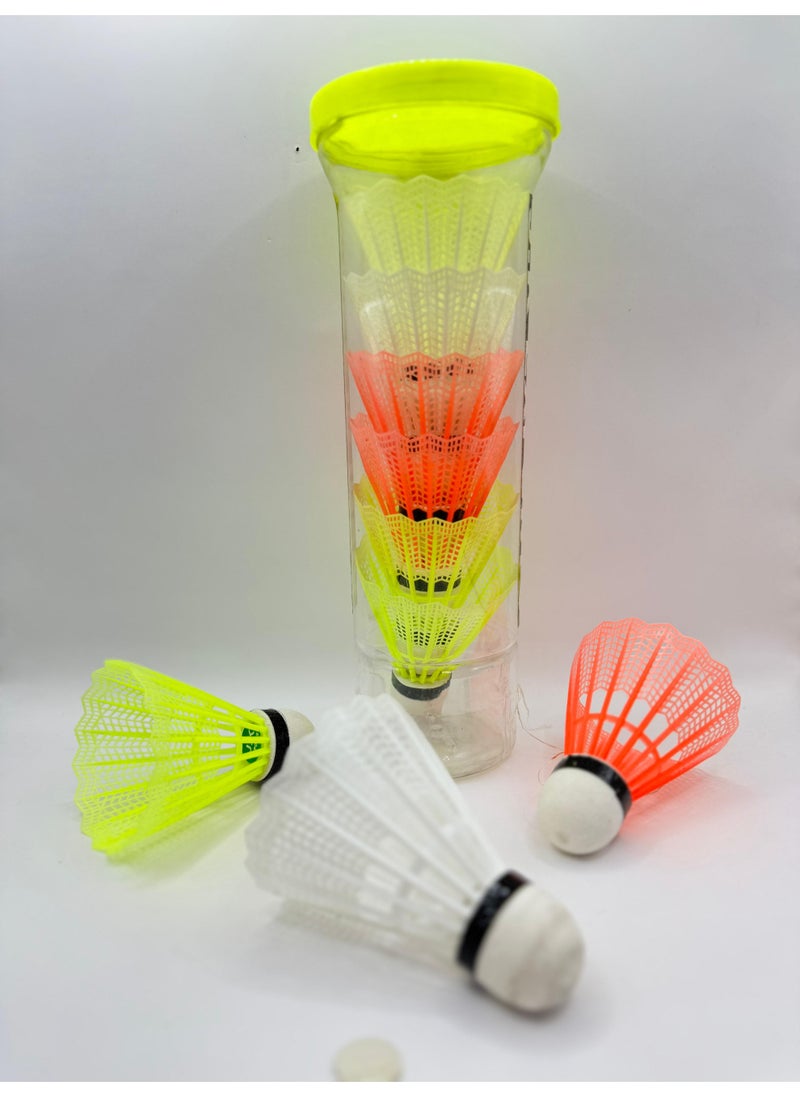 Generic 6 Pcs Plastic Badminton Shuttlecocks – Durable and Stable Birdie Balls for Indoor & Outdoor Sport Training – Lightweight, High-Speed Flight Badminton Set for Beginners, Kids, and Recreational Play  - Image 5
