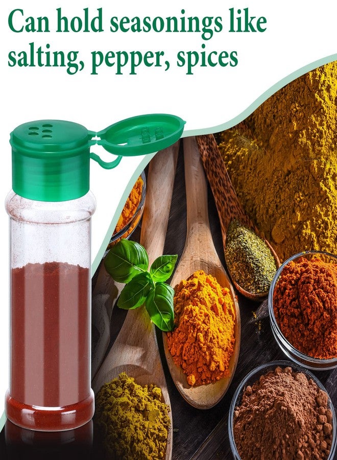Rtteri 50 Pcs 3.3 Oz/ 100ml Plastic Spice Jars Pack with Shaker Lids, Empty Spice Containers Set, Plastic Seasoning Shaker Jars for Cooking Party, Storing, Seasoning Powders Herbs Powders Glitters - Image 4
