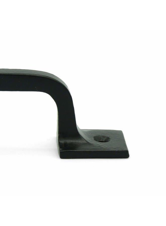 CRAFTSMAN ROAD Black Cast Iron Pull Handles 9 inch (Squared Base, Set of 2) - Cabinet Door Handles, Gate Handle Pull, Barn Door Hardware, Grab Handles - Image 5