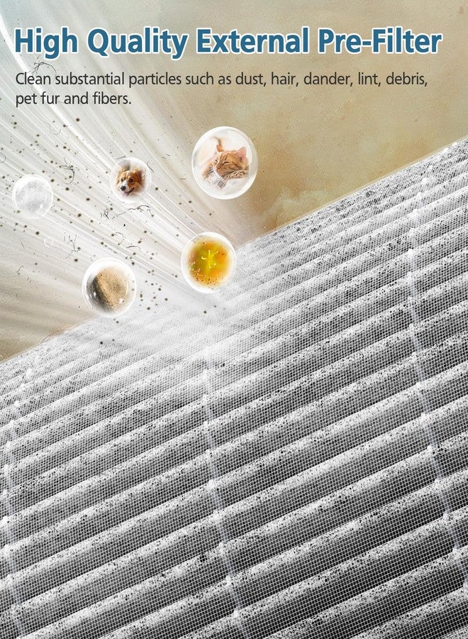 WILERDA 2 Pack AC2224A Filter Replacement Compatible with Amazon Basics AC2224A Air Purifier, 3-in-1 Filtration HEPA Filter with Activated Carbon, Part# 2224RF, Grey - Image 4