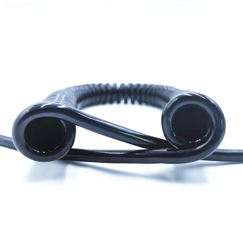 Spiral Cable, Spring Spiral Cable 2.5 M 7. Black Power Cord Expandable Wire, and 6 Core 8 24AWG 20AWG - Image 3