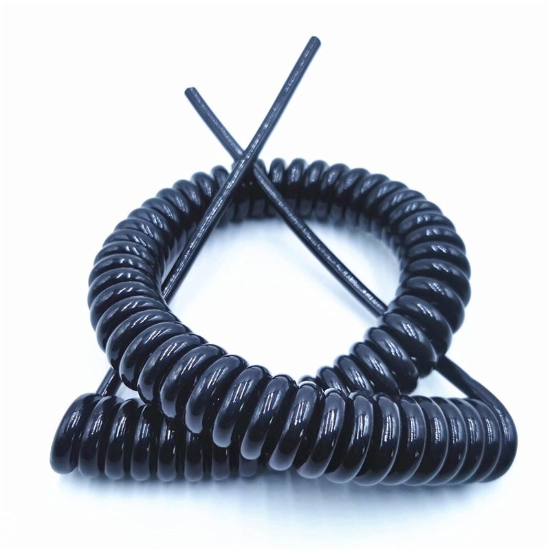 Spiral Cable, Spring Spiral Cable 2.5 M 7. Black Power Cord Expandable Wire, and 6 Core 8 24AWG 20AWG - Image 4