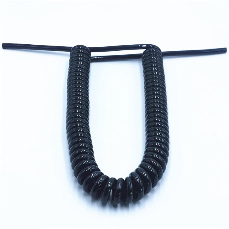Spiral Cable, Spring Spiral Cable 2.5 M 7. Black Power Cord Expandable Wire, and 6 Core 8 24AWG 20AWG - Image 5