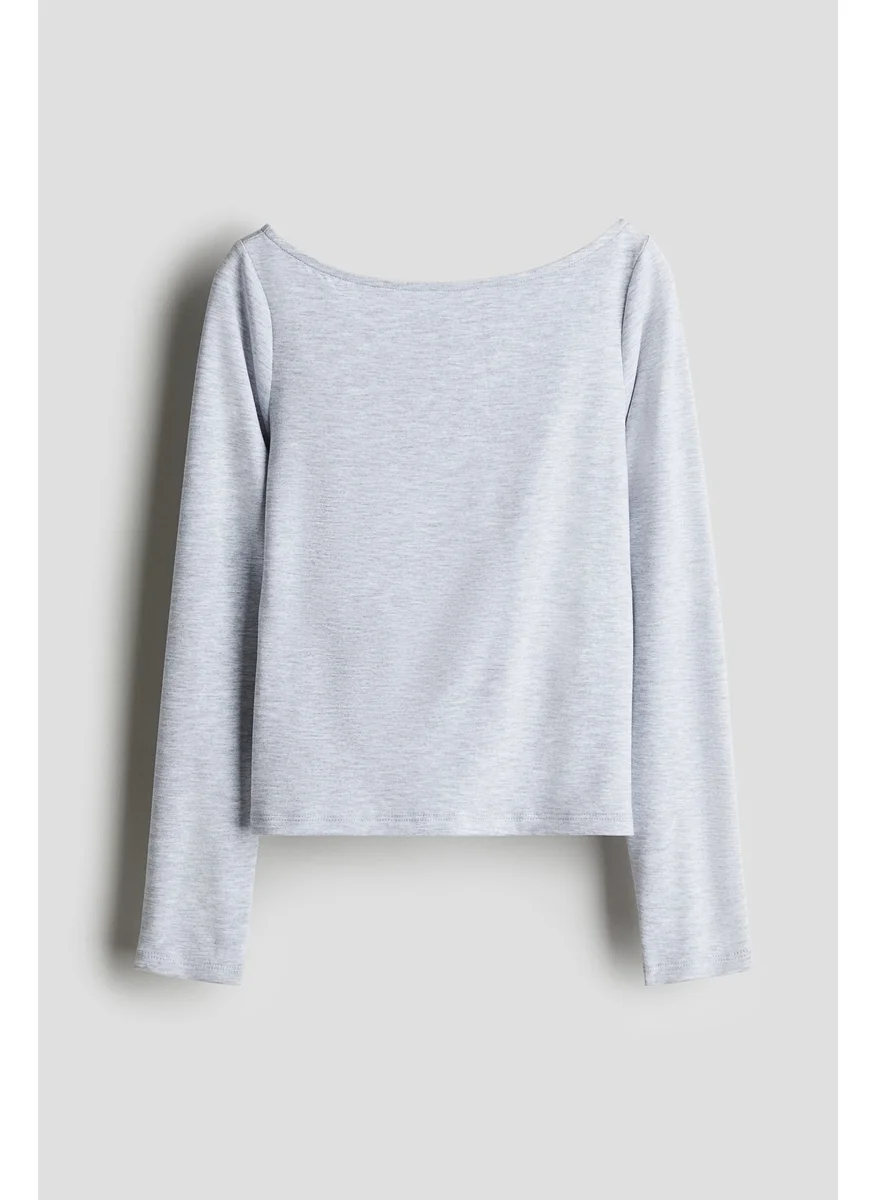 H&M Cut-Out Jersey Top