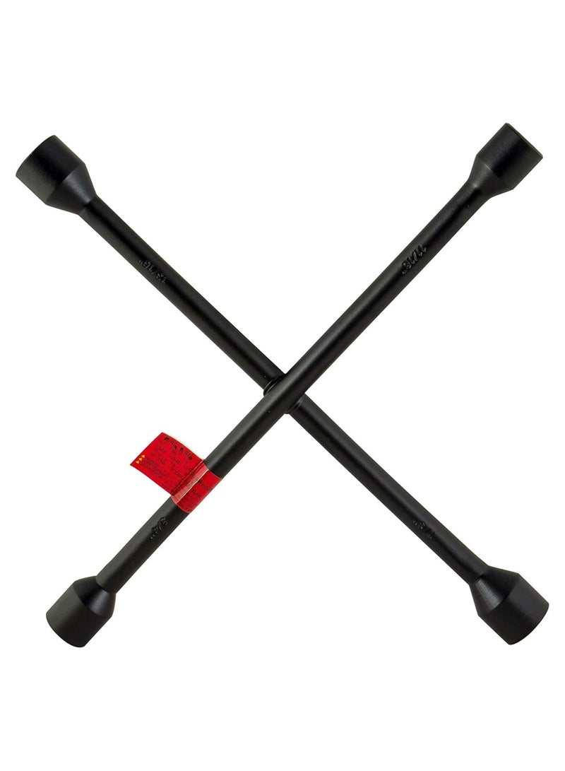 وايزأب مفتاح ربط العجلات WISEUP رباعي الاتجاهات، أدوات سيارات شديدة التحمل، مفتاح ربط سريع، مفتاح ربط صدمي 18 بوصة - Image 1