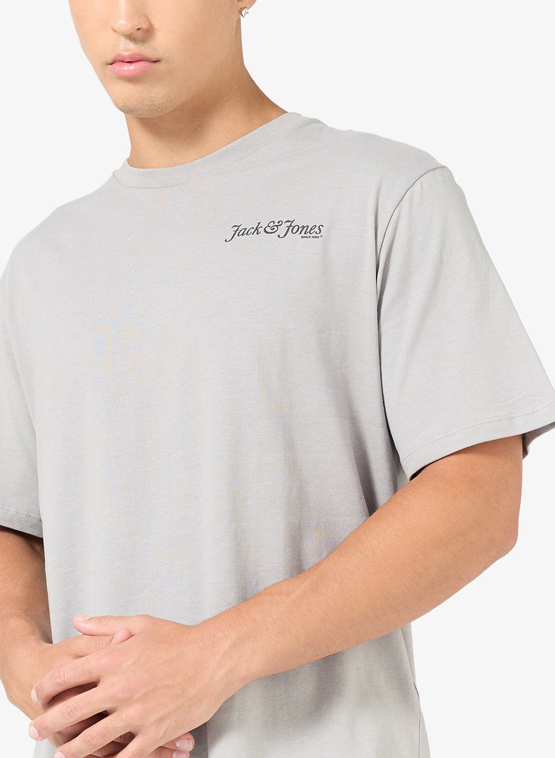 JACK & JONES Text Print Regular Fit T-Shirt - Image 3