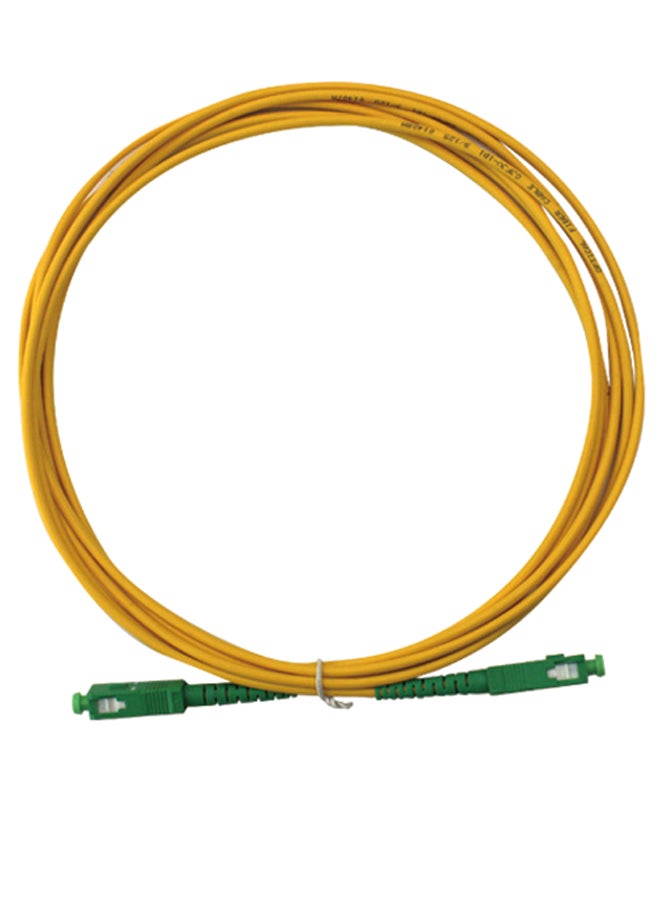Single Mode Fiber Optic Patch Cable Yellow/Green 10meter - Image 2