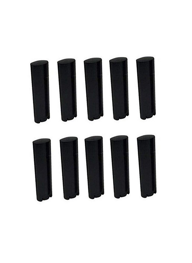 erioctry 4.5G 0.15Oz Empty Refillable Plastic Diy Lipstick Lip Balm Lip Gloss Tubes Holder Containers Oval Deodorant Crayon Tube Pipe Bottle Case (50Pcs Black) - Image 4
