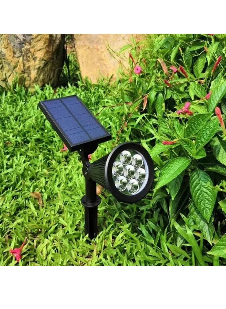 AROAQ Outdoor Solar Spotlight, IP65 Waterproof Adjustable 7 LED Lamp Solar Spotlight, Portable And Convenient Landscape Wall Light, Long Range Illumination Garden Light For Wall Ground Flag, (Multicolour) - Image 5