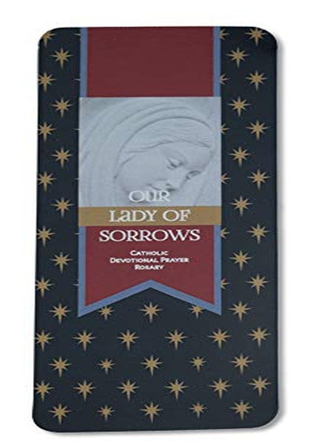 Venerare Seven Sorrows Rosary Chaplet | Traditional Catholic Devotion | Hand Made in Italy | Comes with Explanatory Brochure with All Prayers | Makes a Great Gift! (Cord Rosary - Mahogany) - Image 5