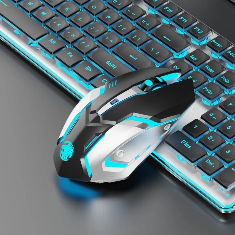 Eweadn G305 Wireless Mouse, 2.4G & Bluetooth Dual Mode, Rechargeable, Silent Gaming Mouse, Ergonomic, for Office, Gamers - Image 5