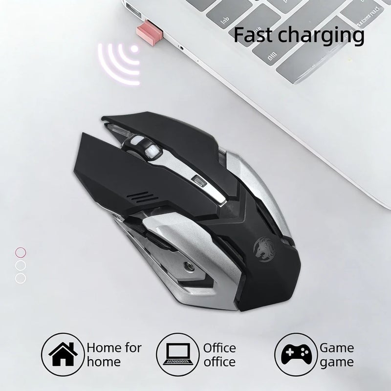 Eweadn G305 Wireless Mouse, 2.4G & Bluetooth Dual Mode, Rechargeable, Silent Gaming Mouse, Ergonomic, for Office, Gamers - Image 2