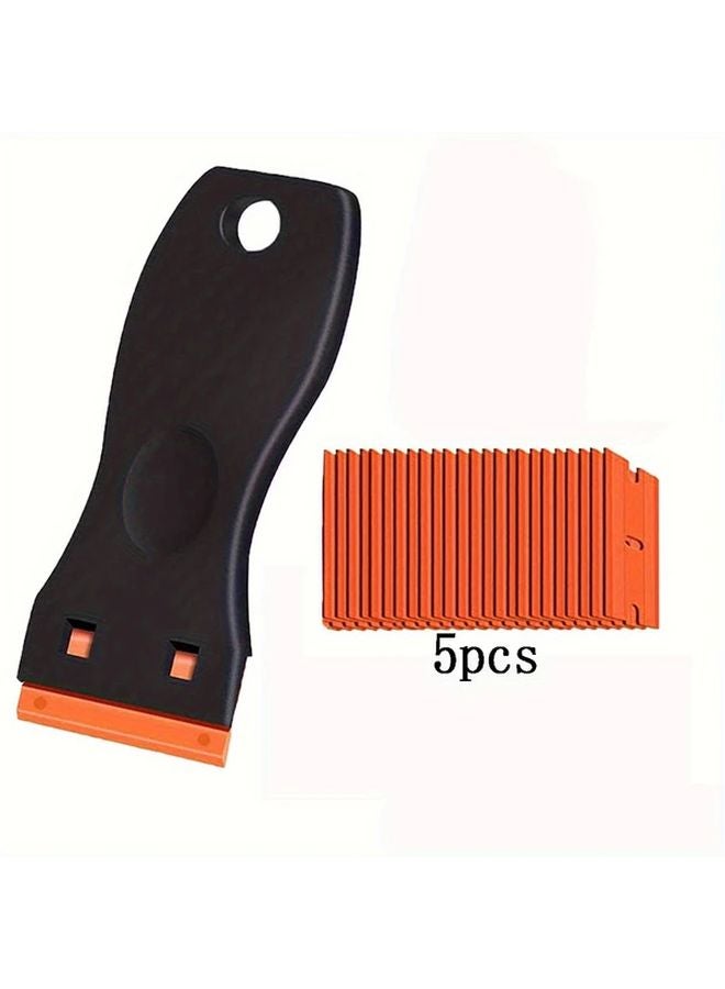 أداة إزالة الملصقات بكاشطة بلاستيكية 5 شفرات لإزالة المواد اللاصقة من ملصقات الزجاج - Image 1