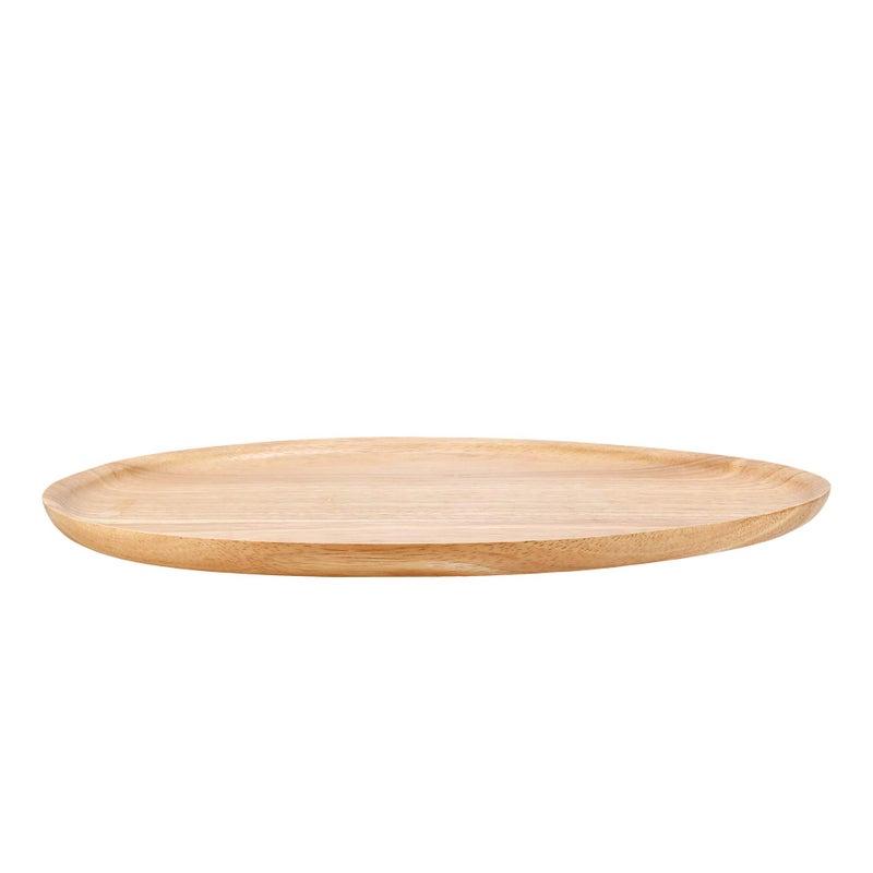 AeraVida Oval-Shaped Brown Rain Tree Wooden Serving Platter | Decorative Serving Platter | Wood Serving Tray or Platter | Wooden Serving Platter for Food - Image 3