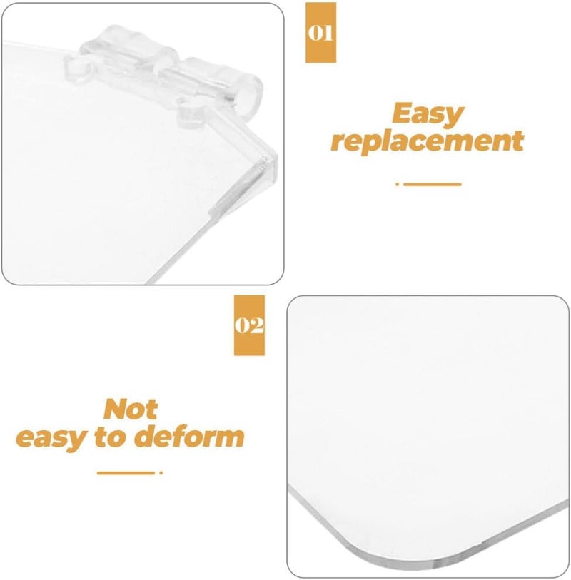 UKCOCO 3pcs Eye Shields for Bench Grinders Plastic Eye Guards Easy to Install Safety Shields for Electric Tools from Debris - Image 3