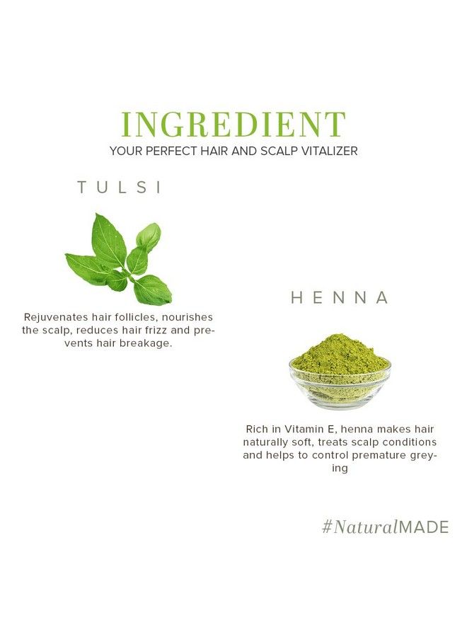 Khadi Natural Henna Tulsi For Anti Dull/Damage/Hair Fall Soft & Smooth Control Hair Cleanser Shampoo 210Ml By Unified Collection (Henna Tulsi Shampoo) - Image 5