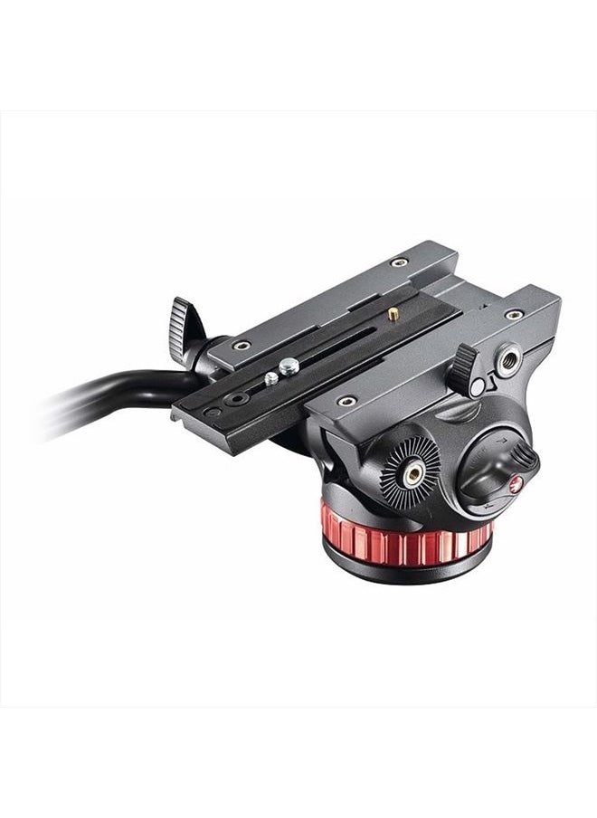 Manfrotto - Video Head with Flat Base and Fixed Lever, Video Head for Compact Video Cameras and DSLR Cameras, for Filming, Videography, Content Creation, Vlogging, Live Streaming - Image 1
