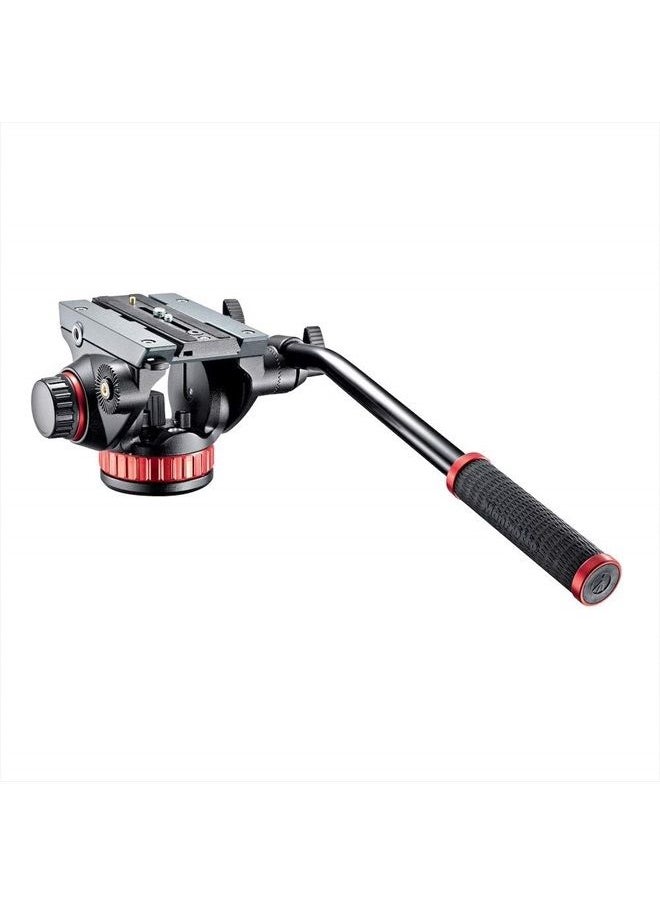 Manfrotto - Video Head with Flat Base and Fixed Lever, Video Head for Compact Video Cameras and DSLR Cameras, for Filming, Videography, Content Creation, Vlogging, Live Streaming - Image 1