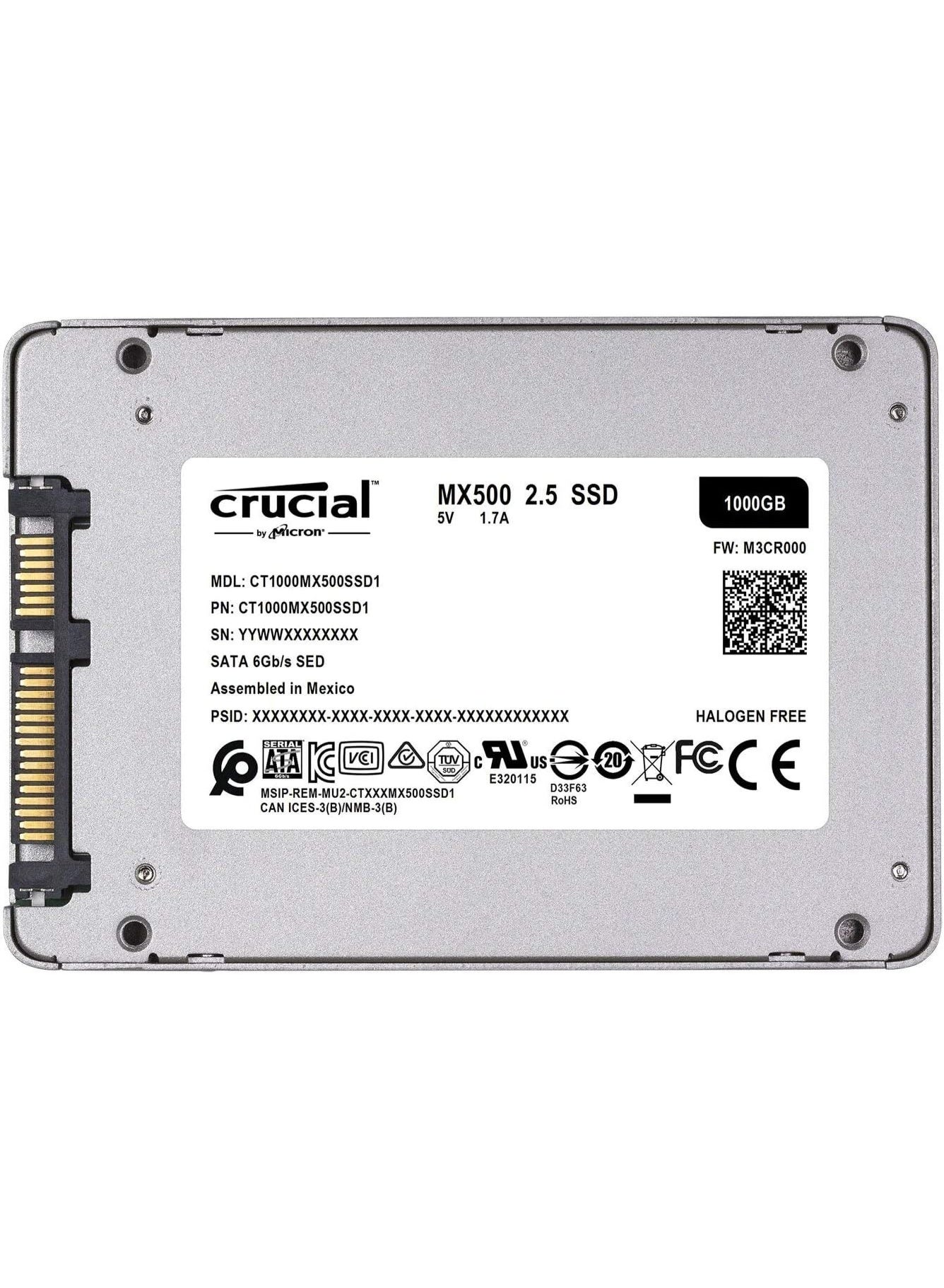 CRUCIAL TECHNOLOGY Crucial MX500 1TB 3D NAND SATA 2.5 Inch