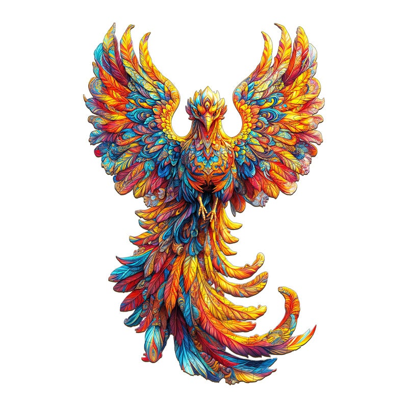 Purdicra Wooden Puzzles for Adults Flameborn Wooden Jigsaw Puzzle Unique Animal Shaped Wood Puzzles Adult Christmas Birthday Gifts for FriendsFamily Home Decor 134 89in 170pcs - Image 3