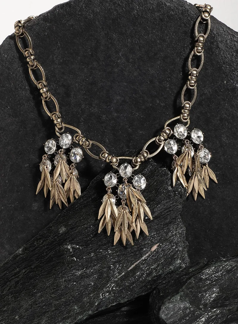 SOHI Designer Statement Stone Necklace