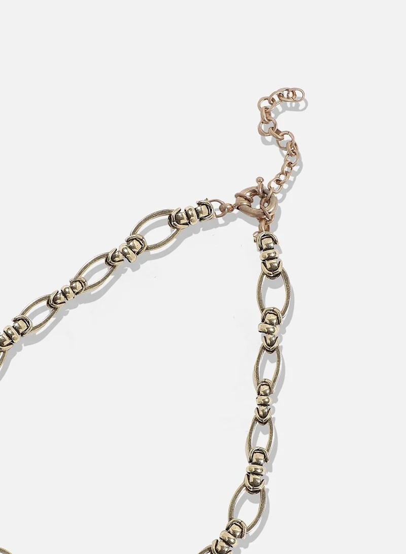 SOHI Designer Statement Stone Necklace
